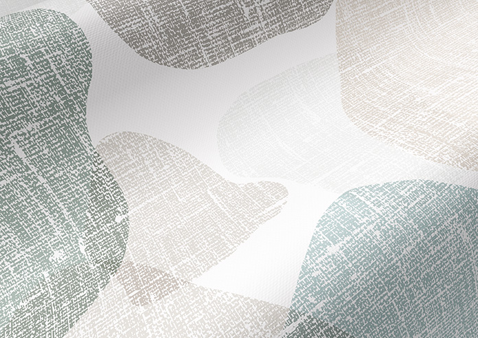Linen Patch, Teal - Roller Blind - Image 4